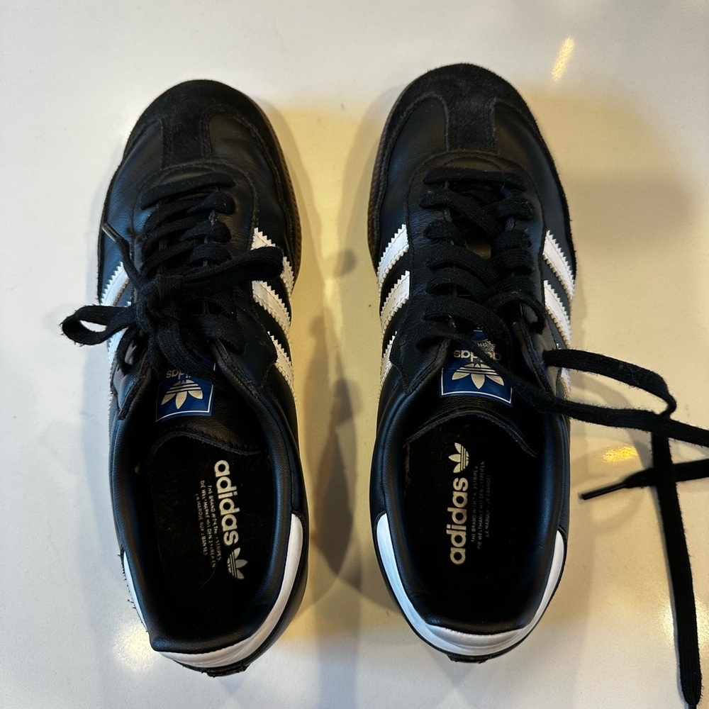 Adidas Black and White Samba Sneakers